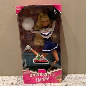 UNIVERSITY BARBIE ARIZONA CHEERLEADER Mattel 1996 Poseable Body New NRFB Doll